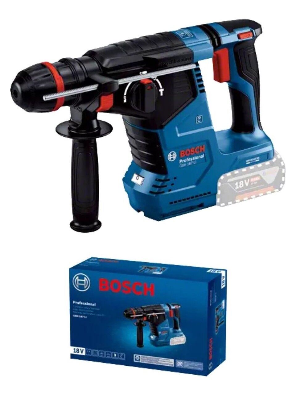 Bosch GBH 187-Li Akülü Kırıcı-Delici SOLO