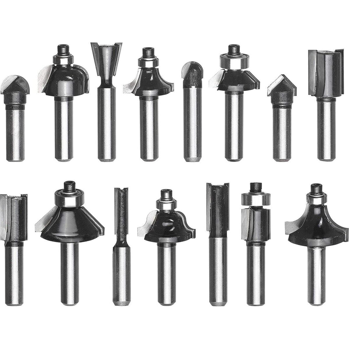 Einhell 15 Parça Karışık Freze Ucu Seti 8 Mm Şaft
