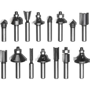 Einhell 15 Parça Karışık Freze Ucu Seti 8 Mm Şaft
