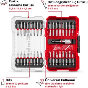 Einhell 33 Parça Uç Seti