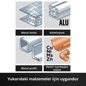 Einhell 10 Parça Metal Delme Uç Seti