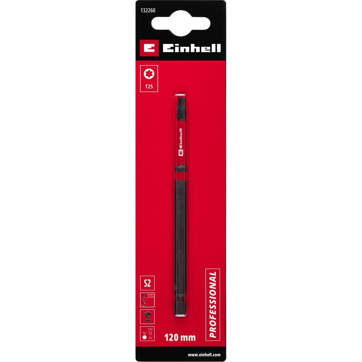 Einhell Torx Bits Uç 120 mm T25 S2