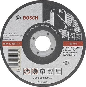 Bosch 115x1,0 mm Inox Rapido Turbo Seri Kesme Diski