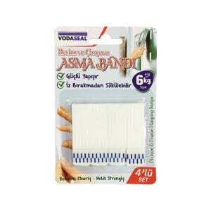 Vodaseal Resim Ve Çerçeve Asma Bandı 4 Lü Set