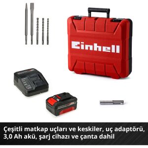 Einhell Herocco 18 V Tek Akülü 3 Ah Pnömatik Kırıcı-Delici