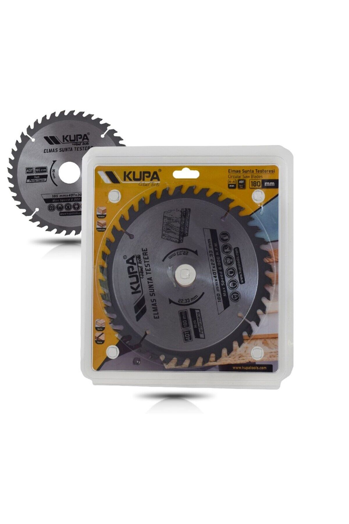 KUPA ELMAS SUNTA KESME TESTERESİ 180*40*22,23MM