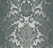 Halley Emboss  Damask Antrasit Duvar Kağıdı