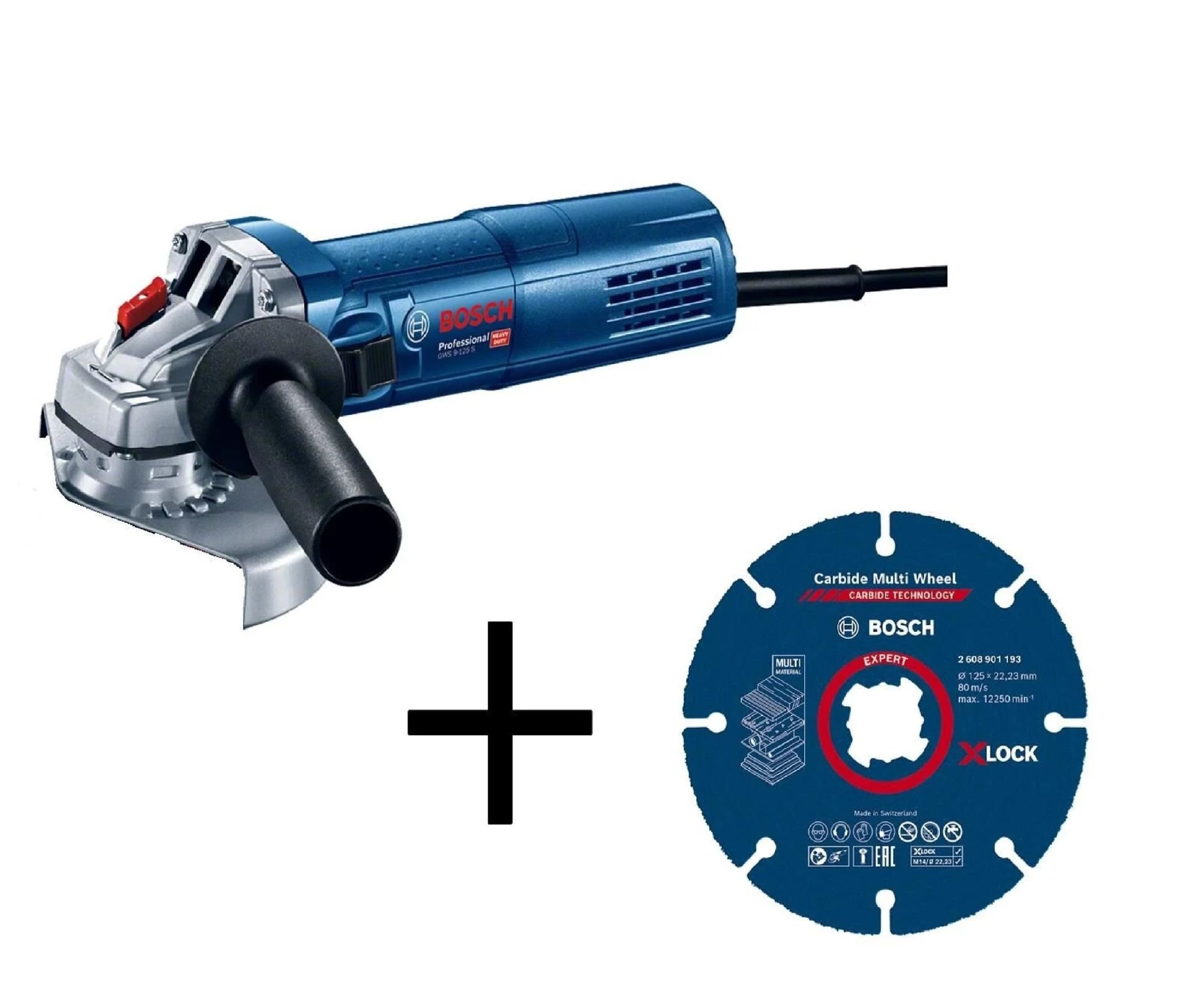 Bosch Professional GWS 9-125 S Avuç Taşlama Makinesi + Kesme Diski