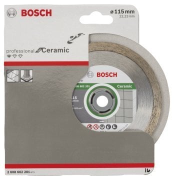 Bosch - Standard Seri Seramik İçin Elmas Kesme Diski - 115 X 22,23 X 1,6 X 7 Mm