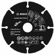 Bosch - Carbide Multiwheel, Taşlama Makineleri İle Ahşap Ve Plastiği Güvenli Kesme Bıçağı 115Mm