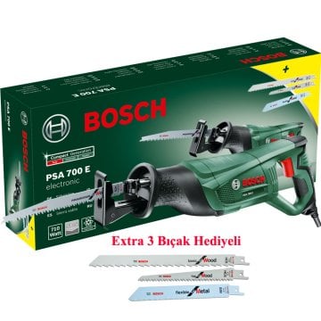 Bosch PSA 700 E Tilki Kuyruğu 710 Watt + 3 Bıçak