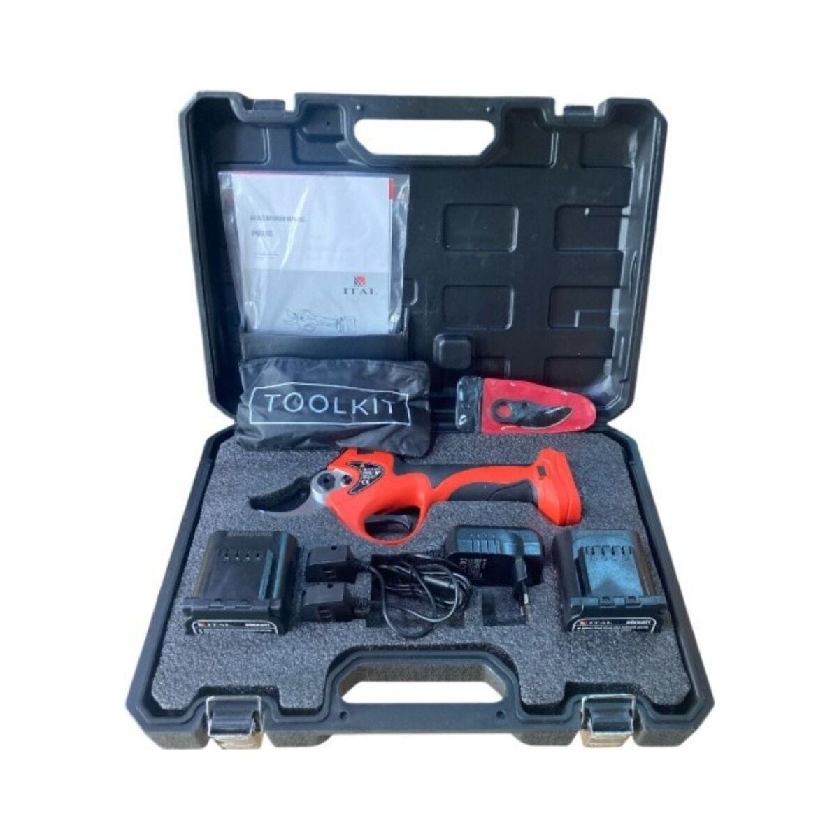 ITAL AKÜLÜ BUDAMA MAKASI 40mm 2x4.0Ah DİJİTAL