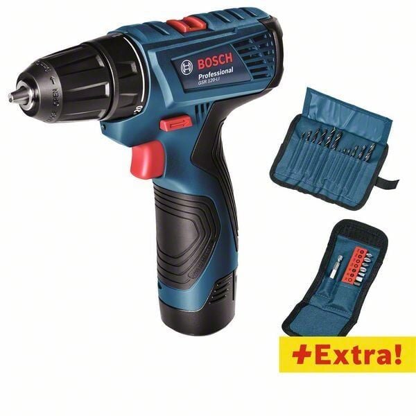 Bosch Gsr 120-li Akülü Vidalama + Bosch 23 Parça Aksesuar Seti Hediyeli