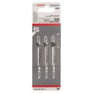 Bosch Laminant İçin Özel T 101 Aof Dekupaj Testeresi Bıçağı 3'Lü Paket