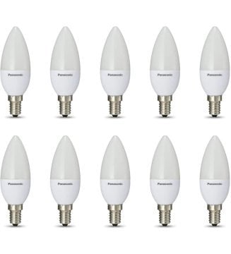 Panasonic 10'lu LED Ampul 5W E-14 Beyaz Işık 6500K