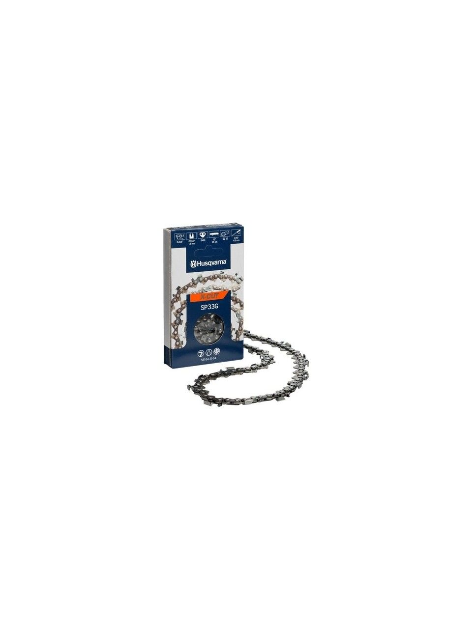 Husqvarna X-Cut 0,58 Ayak Zincir Köşeli C85 1,5mm - 3/8 - 36 Diş Köşeli Zincir