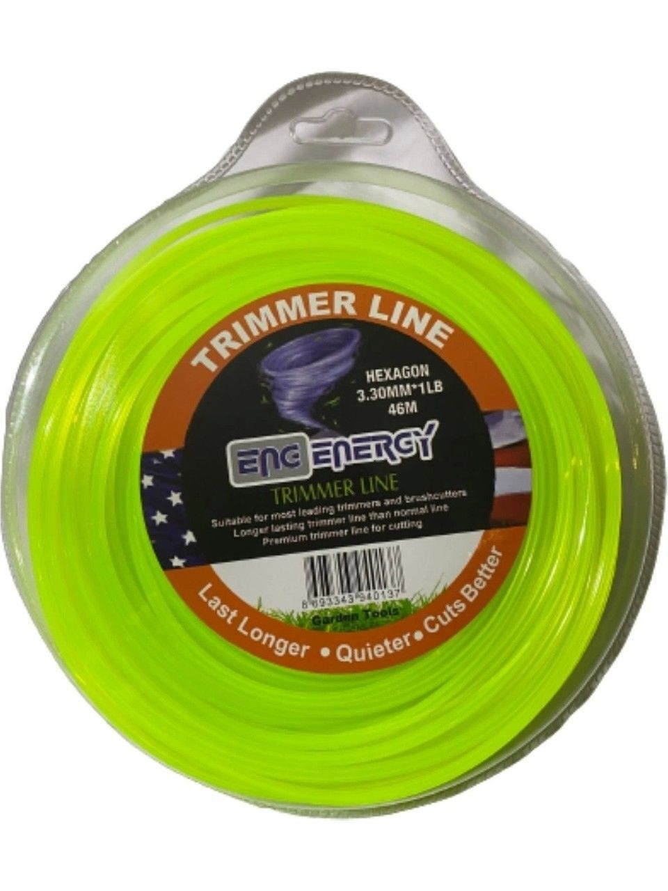 Energy Tırpan Misinası Sarı 3.30 mm 6 Köşe 46 mt