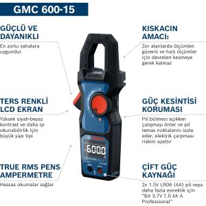 BOSCH GMC 600-15 PENS AMPERMETRE