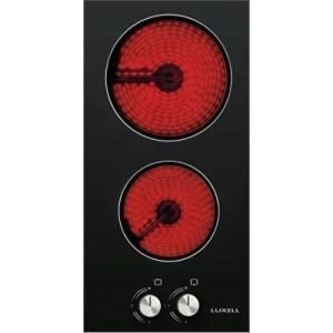 Luxell V3-02P Vitroseramik Elektrikli Siyah Domino Ocak