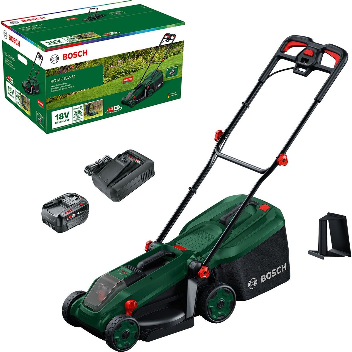 BOSCH ROTAK 18V-34 (1X 4.0AH) ÇİM BİÇME MAKİNE