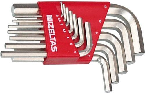 İzeltaş 4900 12 Parça Kısa Boy Alyan Anahtar Takımı