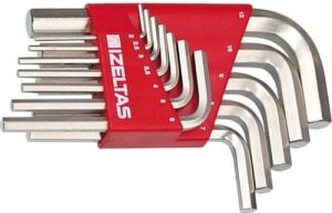 İzeltaş 4900 12 Parça Kısa Boy Alyan Anahtar Takımı