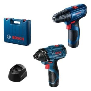 Bosch GSR 120-LI + GDR 120-LI 2x2.0Ah Çift Akülü Delme Vidalama Makinesi Set