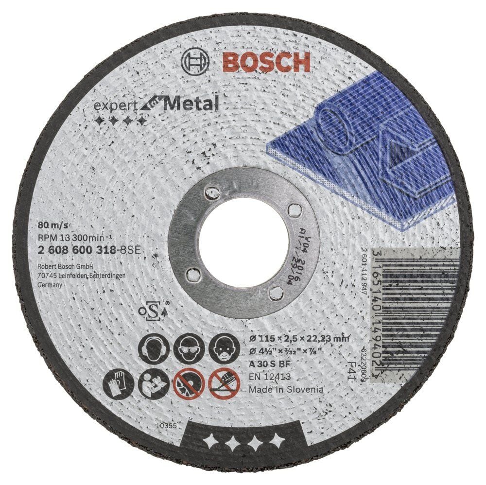Bosch 115*2,5 mm Expert for Metal Düz 10 Adet