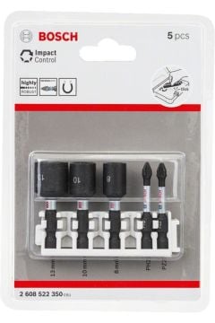 Bosch İmpact Control Serisi 5'li Lokma ve Uç Seti