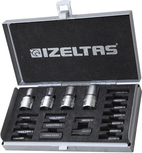 İzeltaş 1113 1/2'' 20 Parça Manyetik Lokmalı Uç Takımı