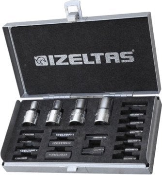 İzeltaş 1113 1/2'' 20 Parça Manyetik Lokmalı Uç Takımı