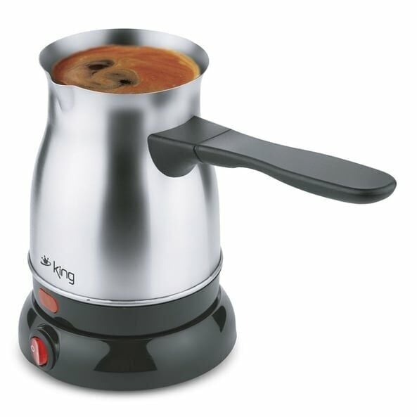 King K 442 Telveli Çelik Elektrikli Cezve Türk Kahve Makinesi