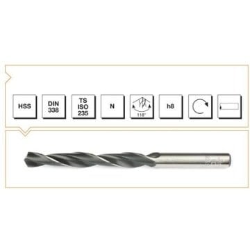 izeltaş Hss Din 338 Silindirik Saplı Matkap Ucu 11,5 mm Haddeli
