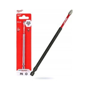 MİLWAUKEE BİTS UÇ PH2 150MM 1Lİ PKT SHOCKWAWE