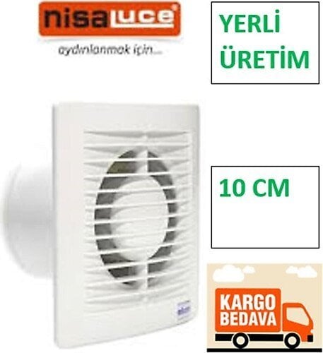 Nisa 100 Lük 10 Cm Aspiratör Havalandırma Fan