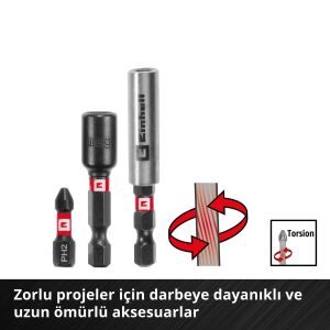 Einhell 49108798 95 Parça Darbeli Bits ve Matkap Ucu Seti