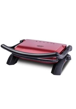 Aksu T28-E Tostadoy Granit Kırmızı 1800 W Tost Makinesi