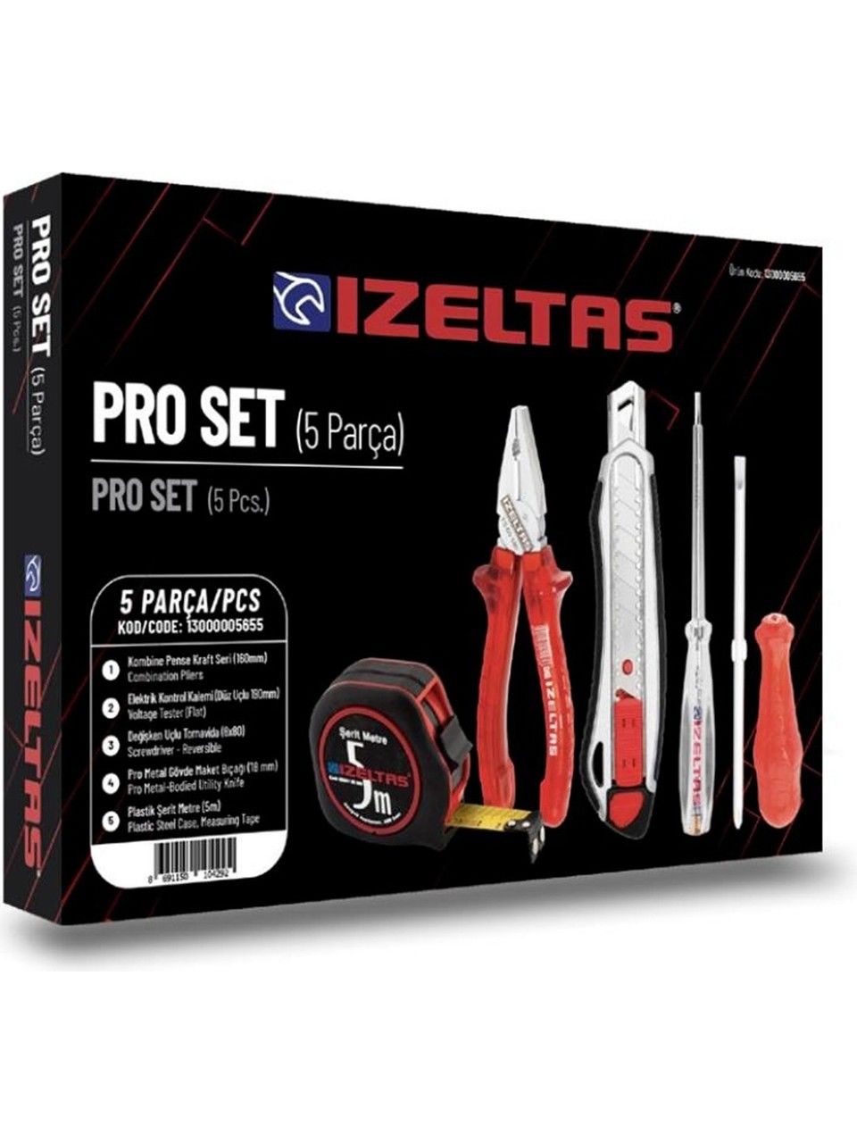 İzeltaş Kraft Pro Set 5 Parça