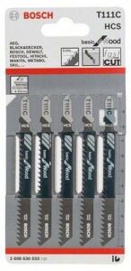 Bosch Basic for Wood T111C Dekupaj Bıçağı  5'li