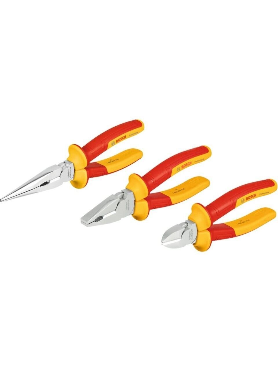 Bosch VDE Kombine Pense Seti 3 Parça - 1600A02NG0