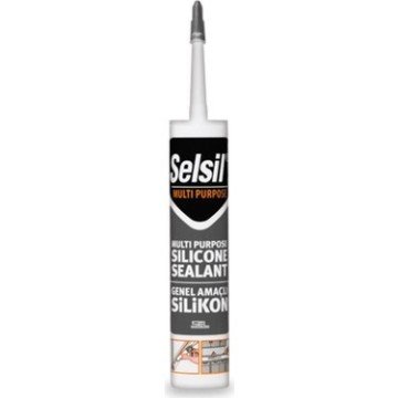 Selsil 280 gr Beyaz Genel Amaçlı Silikon 25 Adet 1 Koli