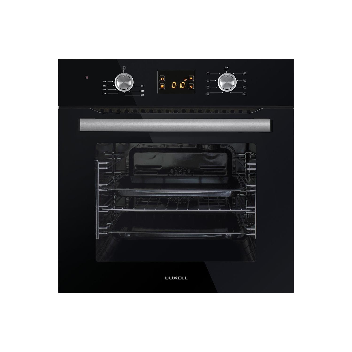 Luxell A6SF3 Siyah Ankastre Fırın