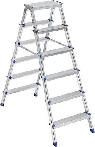 Saraylı Çift Taraflı Metal Merdiven 6+6 Basamaklı