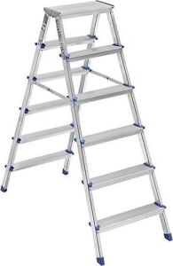 Saraylı Çift Taraflı Metal Merdiven 6+6 Basamaklı