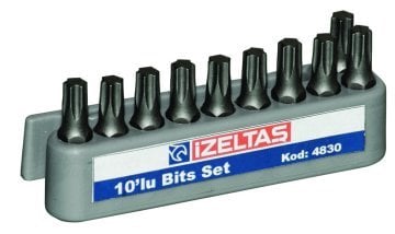 İzeltaş Torx Bits Uç (25 Mm) Set T 25