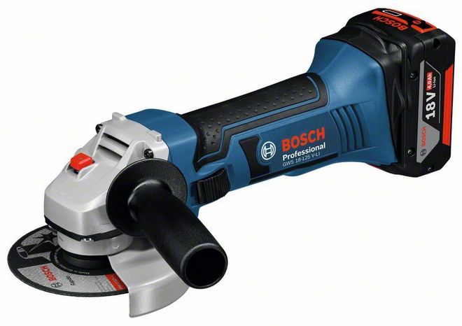 Bosch GWS 18-125 V-LI Akülü Taşlama 2 x 4,0 Ah