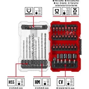 EİNHELL KOMBİ MATKAP UÇ SETİ 39 PARÇA