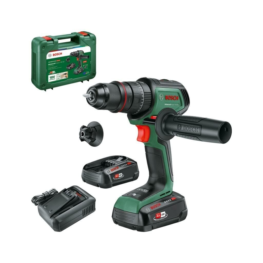 Bosch AdvancedImpact 18V-80 QuickSnap 2x2.5AH Darbeli Matkap  06039E2102