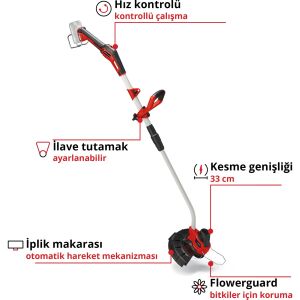 EİNHELL GE-CT 18/33 Lİ E SOLO KENAR KESME