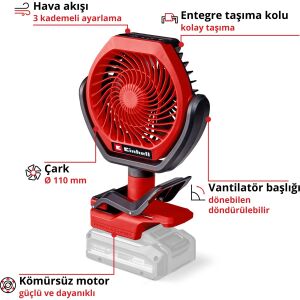 EİNHELL GC-CF 18/110 Lİ-SOLO VANTİLATÖR